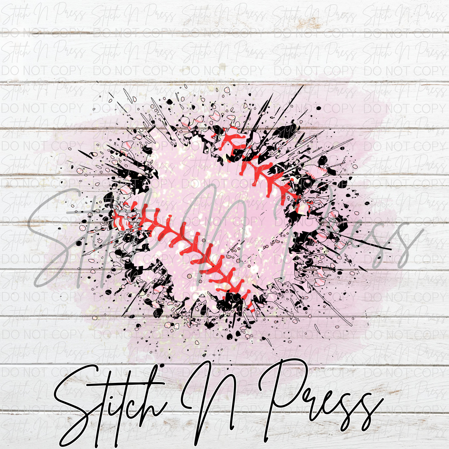 Baseball Splatter - DTF Transfers